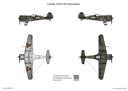 Camouflage scheme of the Curtiss CW-21B Interceptor RNEIAF