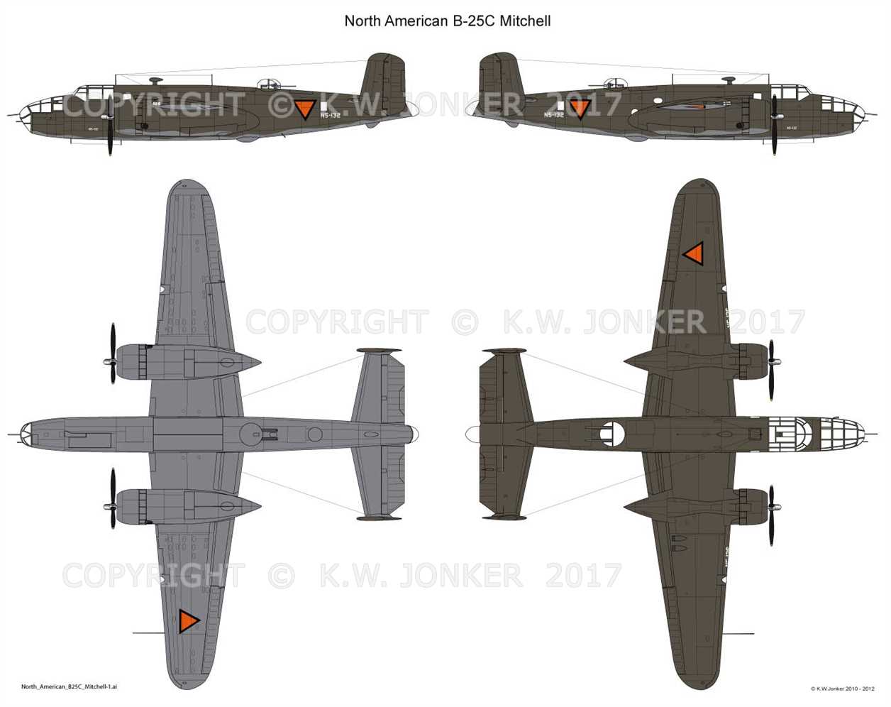 North American B-25 Mitchell vs Boeing 767 Comparison
